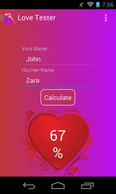 Love Tester android App screenshot 0